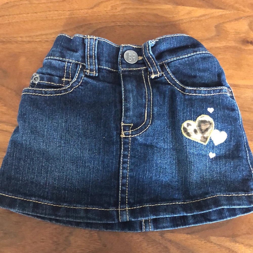 Infant denim skirt
